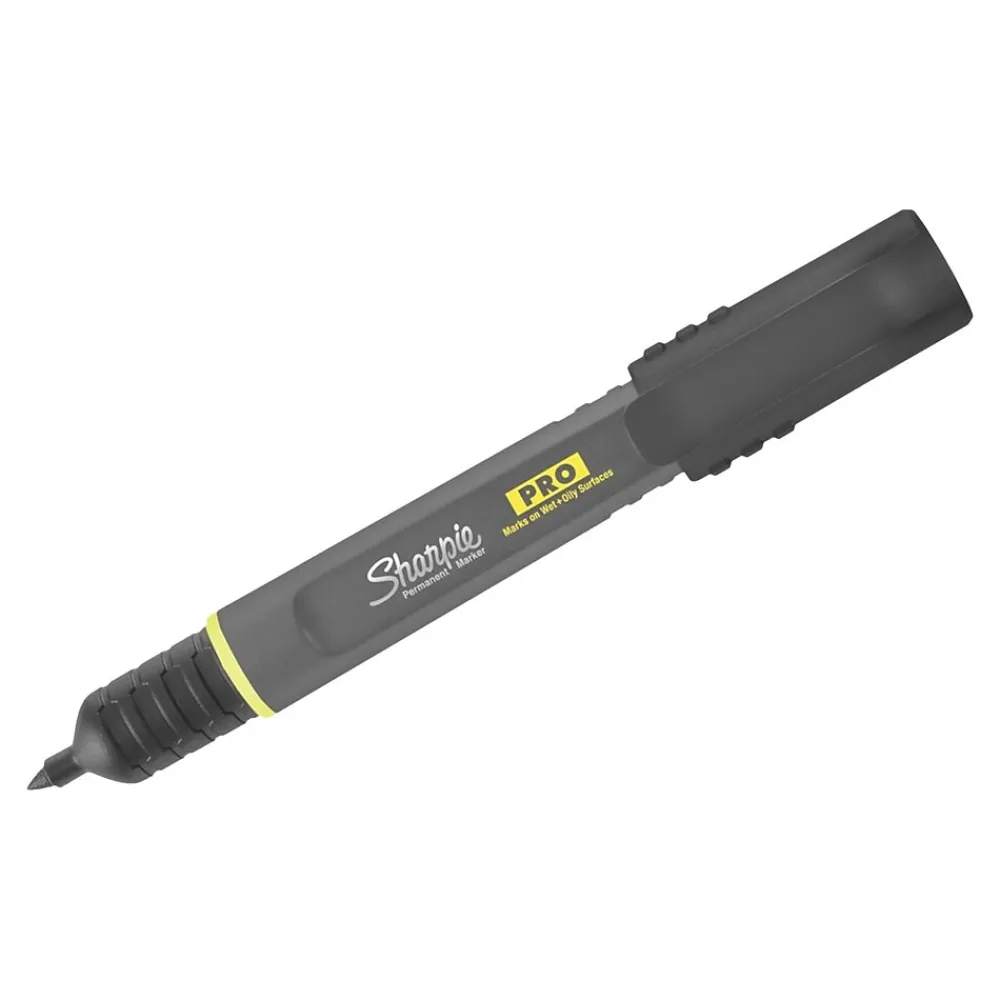 Markers|Sharpie PRO Permanent Markers, Fine Tip, Black, 12/Pack (2017818)