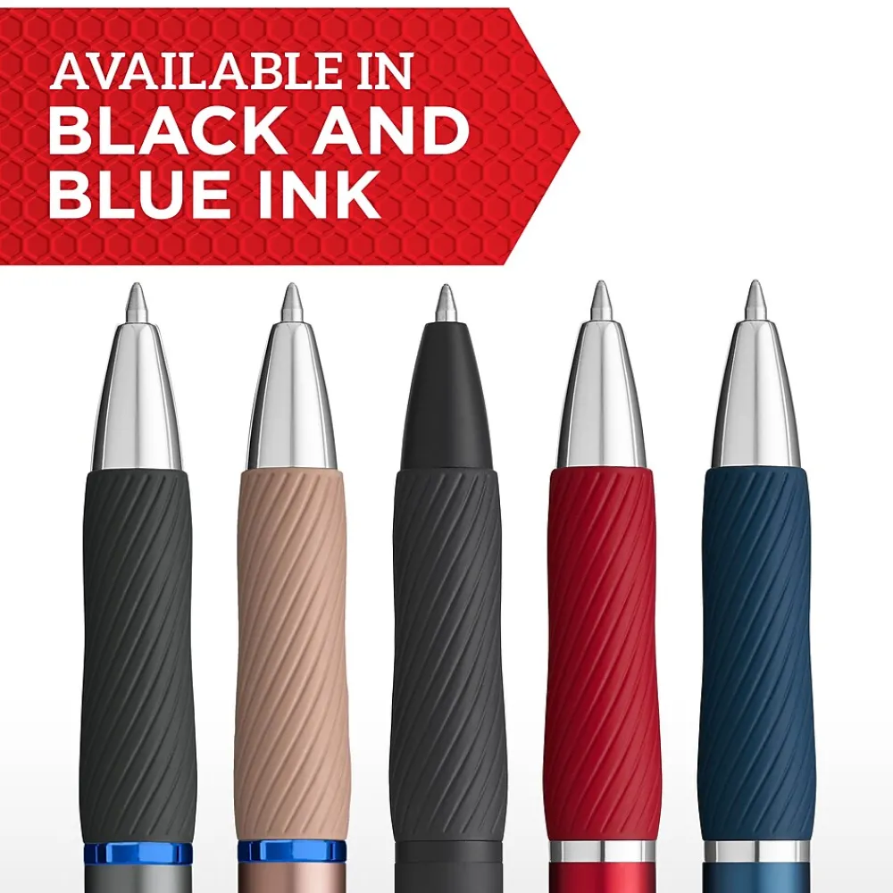 Pens|Sharpie S-Gel Metal RT Gel Pen, Medium Point, Black Ink, Dozen (2153580)