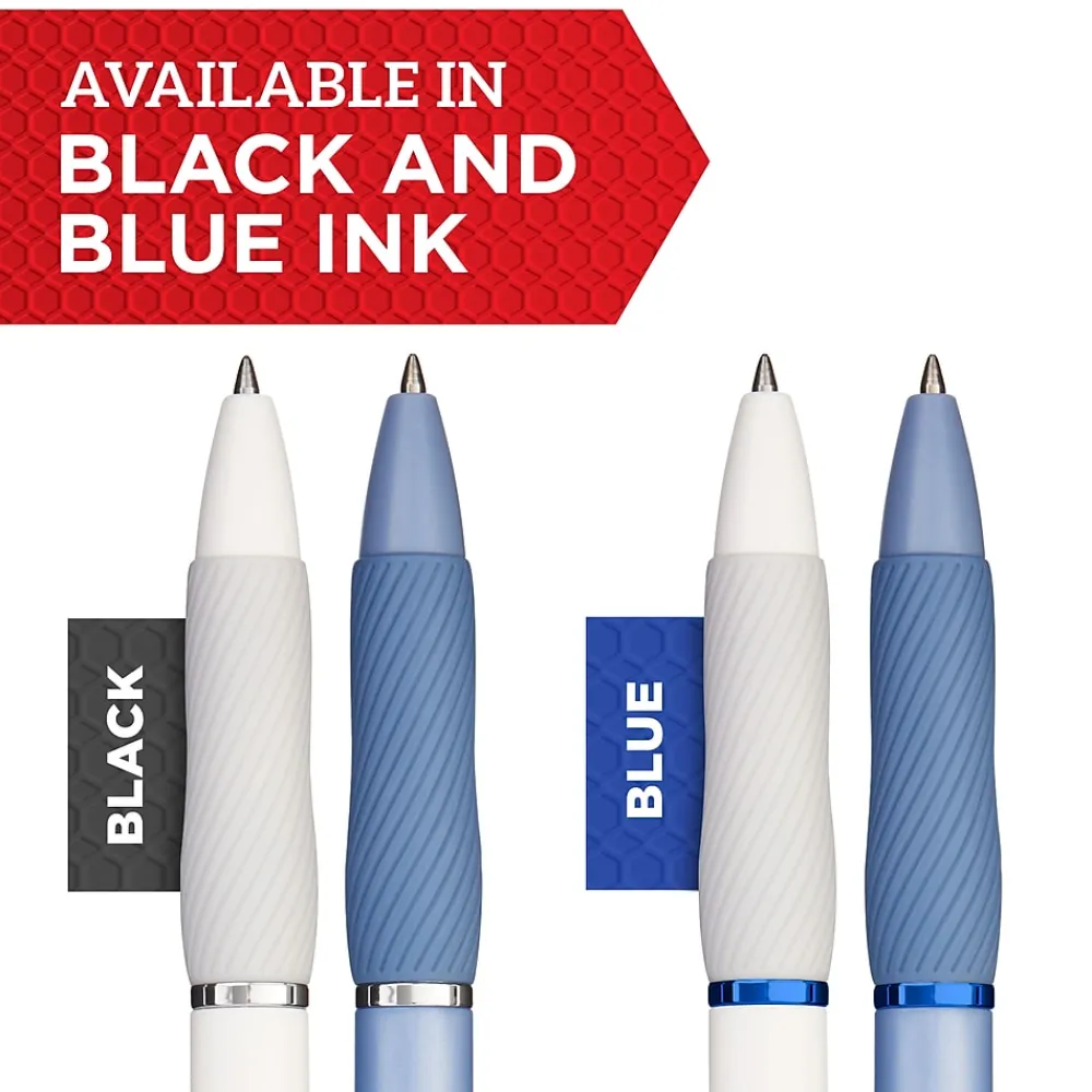 Pens|Sharpie S-Gel Retractable Gel Pen, Medium Point, 0.7mm, Black Ink, 8/Pack (2169762)