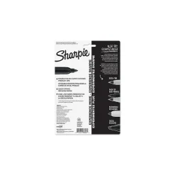 Markers|Sharpie Super Permanent Markers, Fine Tip, Black, 6/Pack (33666)