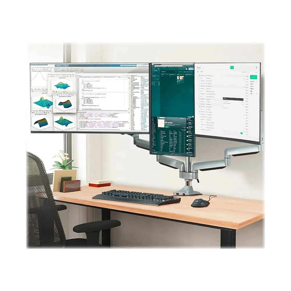 Best SIIG Adjustable Mounting Kit, Up to 32" Monitor, Silver (CE-MT3611-S1)