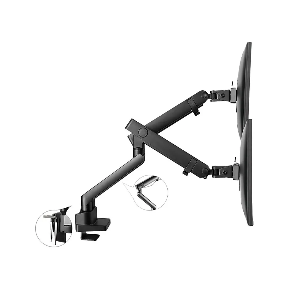 New SIIG Adjustable Mounting Kit, Up to 32" Monitor, Black (CEMT2U12S1)