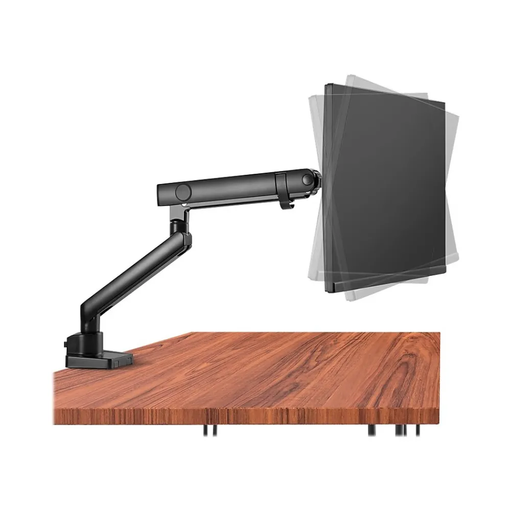 Best SIIG Aluminum Mechanical Spring Slim Monitor Arm - Single, Up to 32", Black (CE-MT2T12-S1)