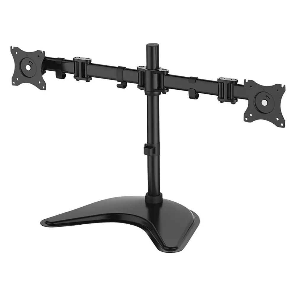 Best SIIG Articulated Freestanding Dual Monitor Desk Stand - 13"-27" Mounting kit, Up to 27", Black (CE-MT1U12-S1)