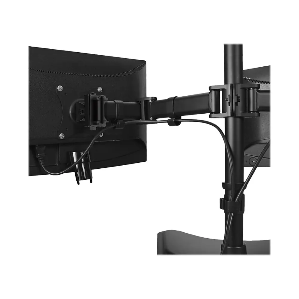 Best SIIG Articulated Freestanding Dual Monitor Desk Stand - 13"-27" Mounting kit, Up to 27", Black (CE-MT1U12-S1)