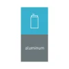 Labels|simplehuman Aluminum Magnetic Sorting Label, 8" x 4", Blue/Gray, 2/Pack (KT1172)