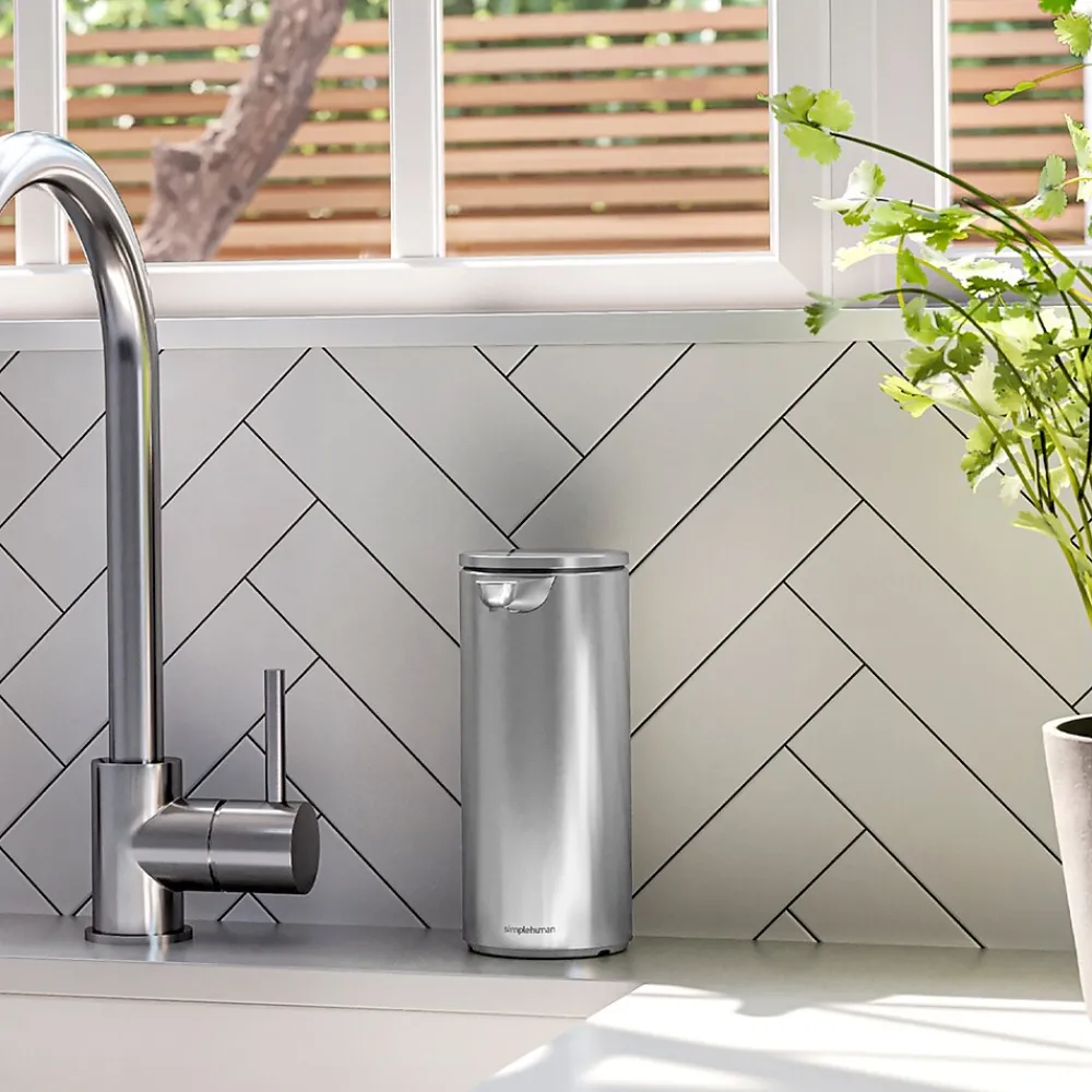 Automatic Hand Soap / Sanitizer Dispenser, 266mL., Brushed Steel (ST1082)<simplehuman Hot