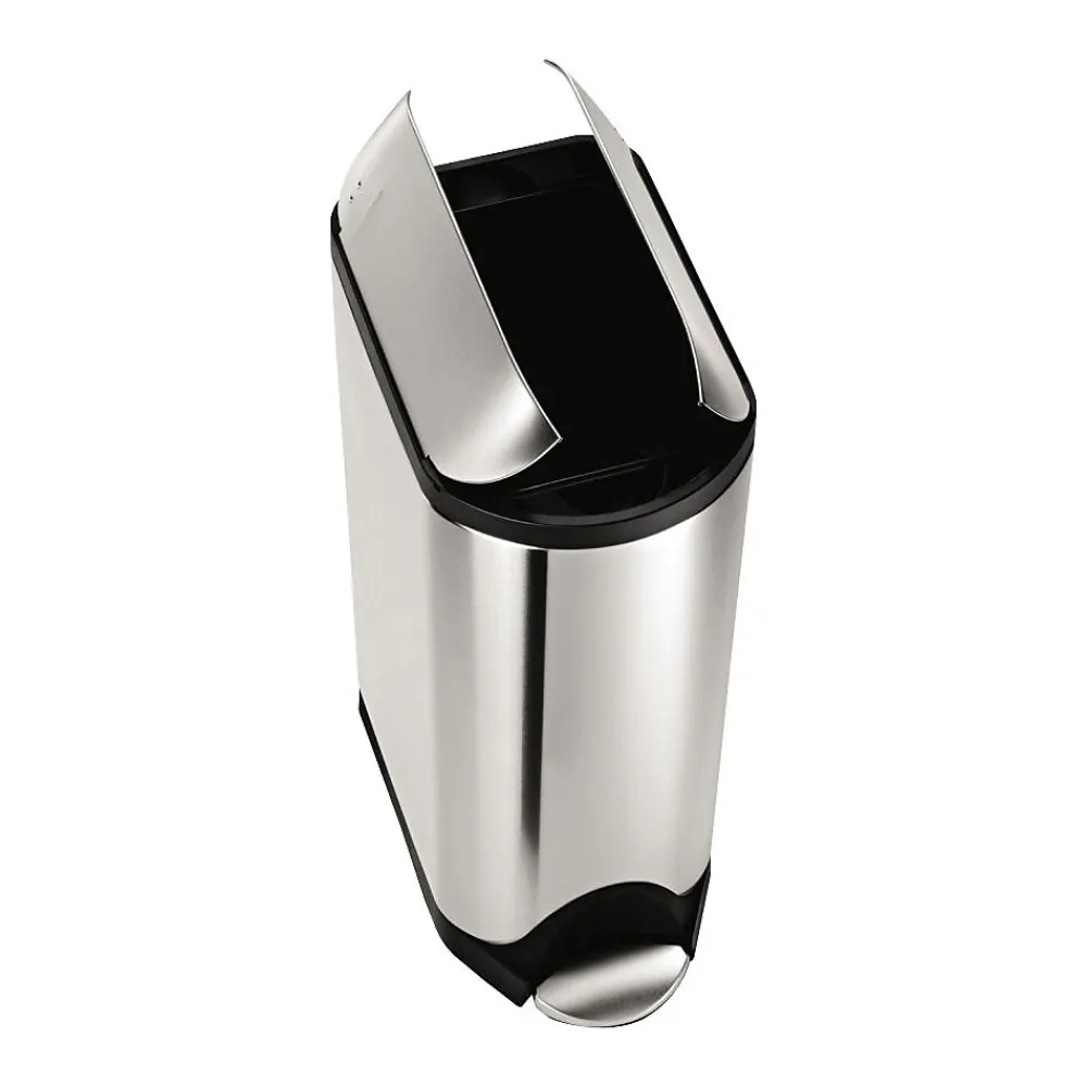 Butterfly Step Trash Can, Fingerprint-Proof Stainless Steel, 12 Gallon (CW1897)<simplehuman Outlet