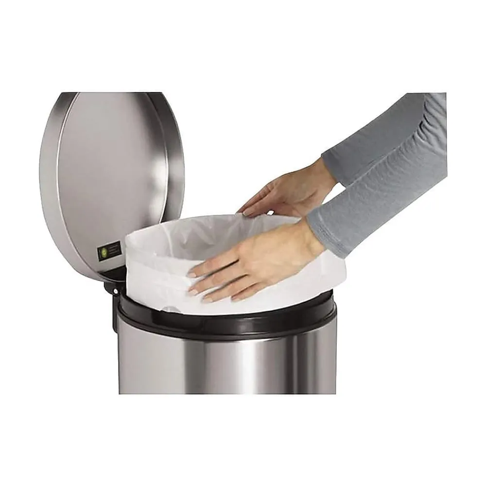 Code N 13 Gallon Trash Bag, 22.8" x 31.5", Low Density, 30 mic, White, 200 Bags/Box (CW0275)<simplehuman Online
