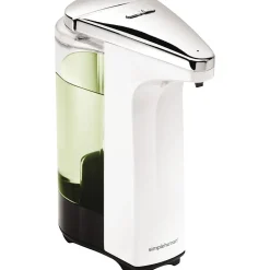 Universal Automatic Hand Soap Dispenser, Stainless Steel/White (ST1018)<simplehuman