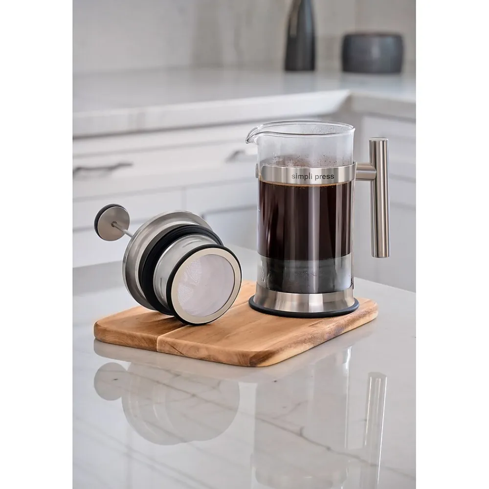 Simpli Press 34-Ounce Coffee Press, Black (SIM34OBLA)