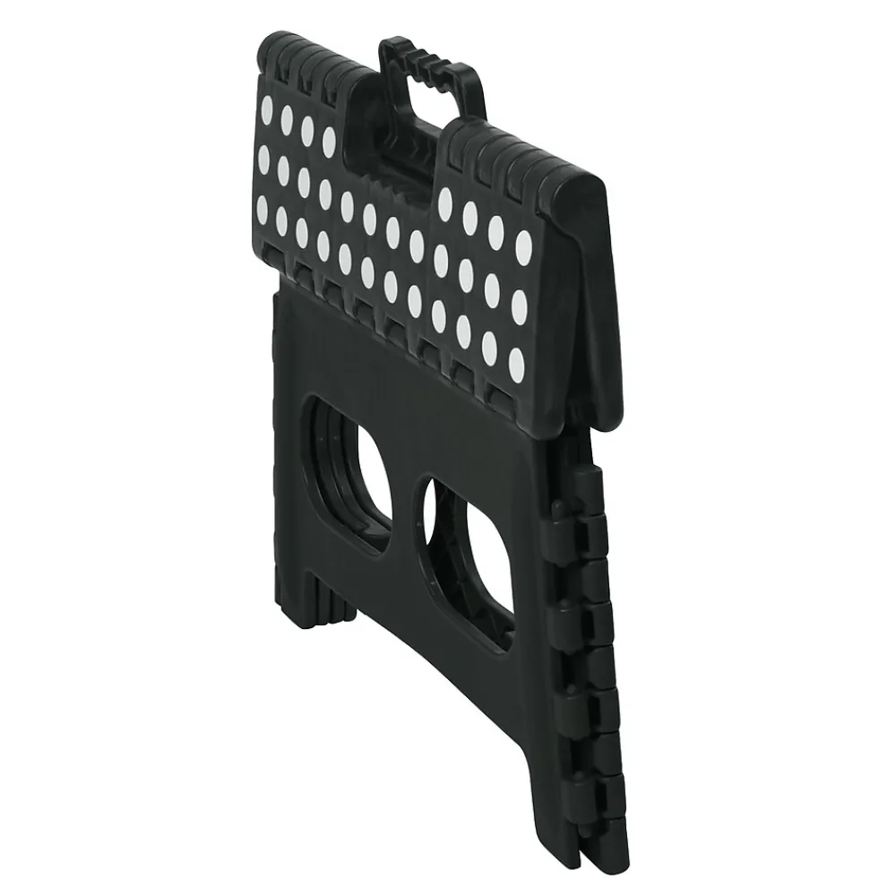 Simplify Folding Step Stool, 16", Black (26458-BLACK)