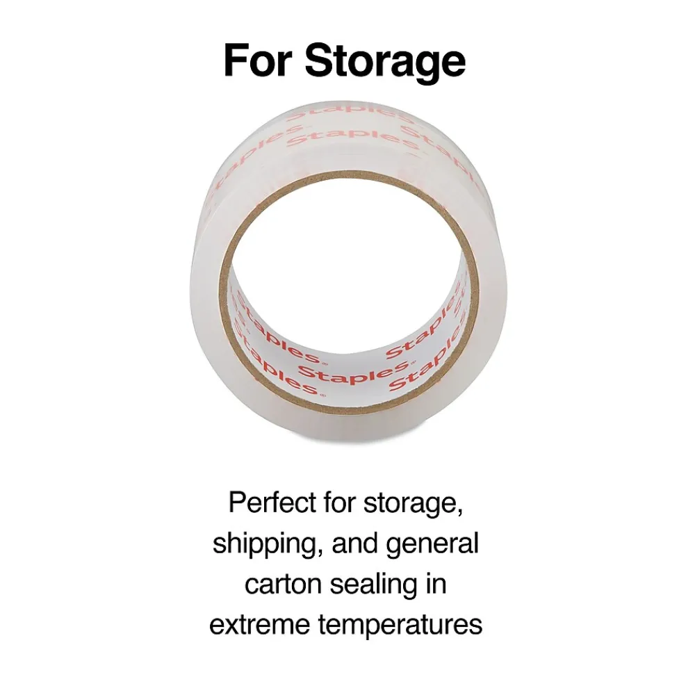 Discount Staples Simply™ Economy Grade Packaging Tape, 1.89" x 54.7 Yds, Clear, 6/Rolls (ST-A18SIMP)