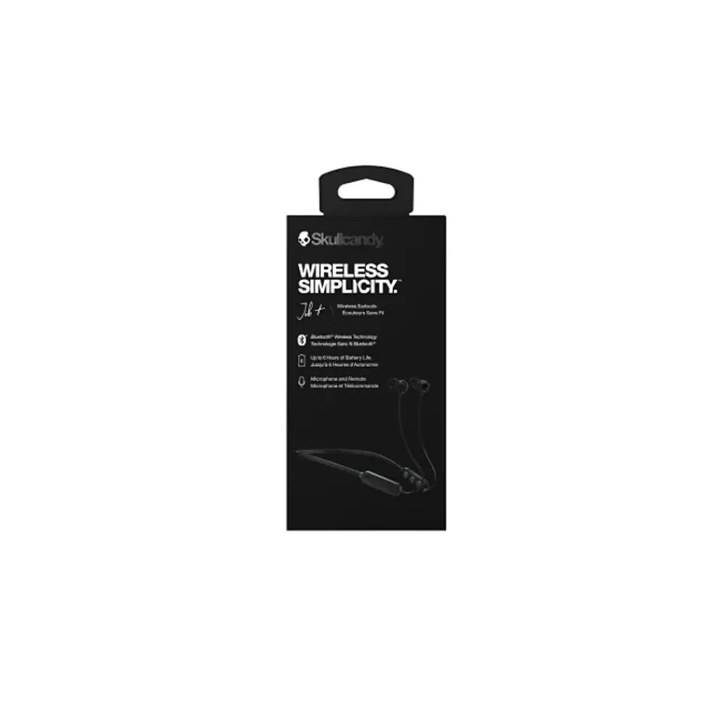 Jib+ Wireless In-Ear Earbuds, Bluetooth, Black (SKDS2JPWM003)<Skullcandy Clearance