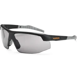 Ergodyne Skullerz® Skoll Safety Glasses, Anti-Fog Smoke Lens, Black (59033)