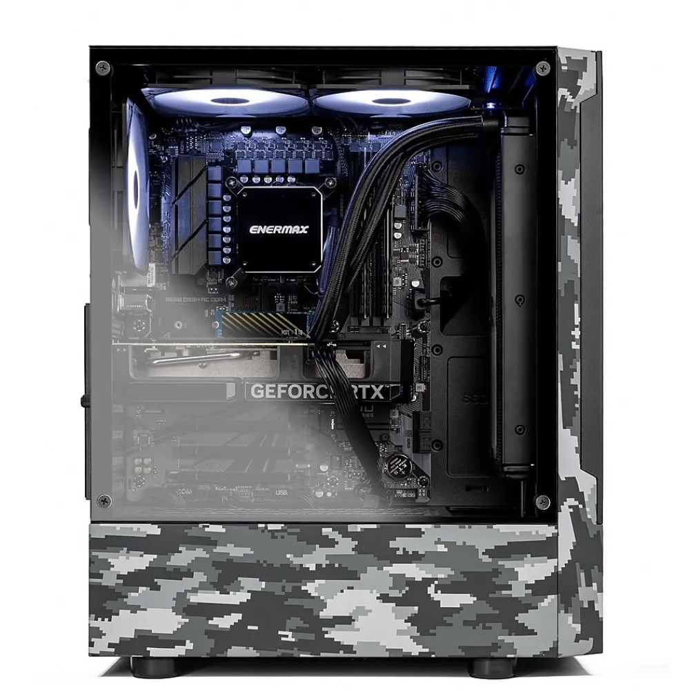 Online Skytech Gaming Skytech Ghost Gaming Desktop, Intel Core i5-13400F, 16GB RAM, 1TB SSD, NVIDIA GeForce RTX 4060Ti, Windows 11, Black Camo