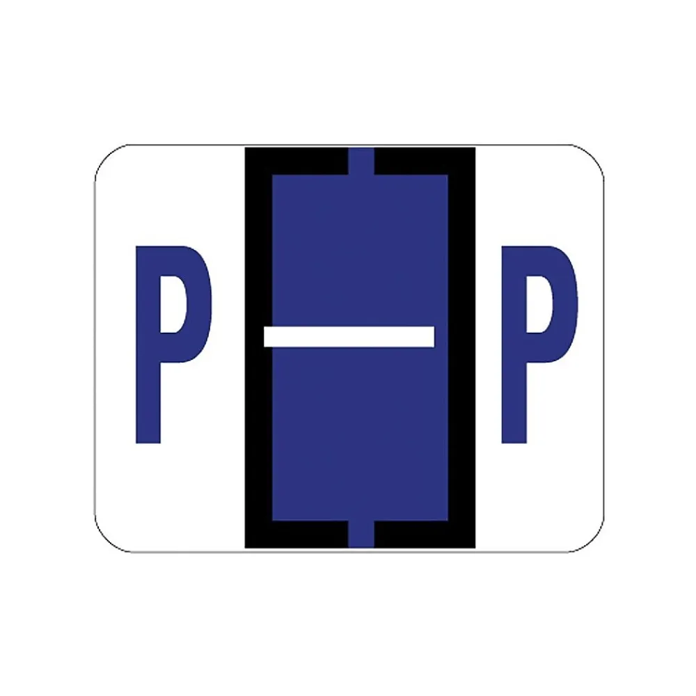 Labels|Smead BCCR Labels File Folder Label, P, Violet, 500 Labels/Pack (67086)