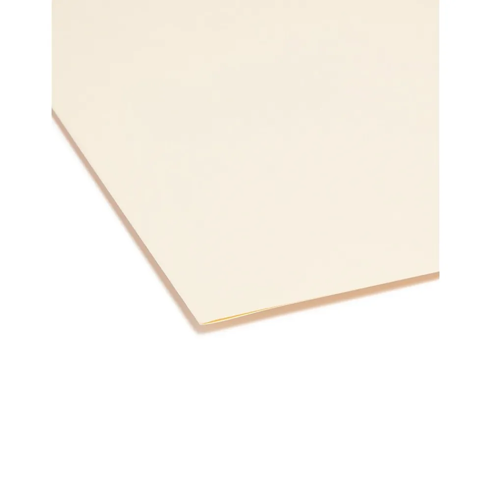 File Folders|Smead File Folder, Reinforced 1/5-Cut Tab, Letter Size, Manila, 100/Box (10356)
