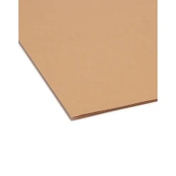 File Folders|Smead File Folders, Reinforced 2/5-Cut Tab Right Of Center, Guide Height, Letter Size, Kraft, 100/Box (10776)