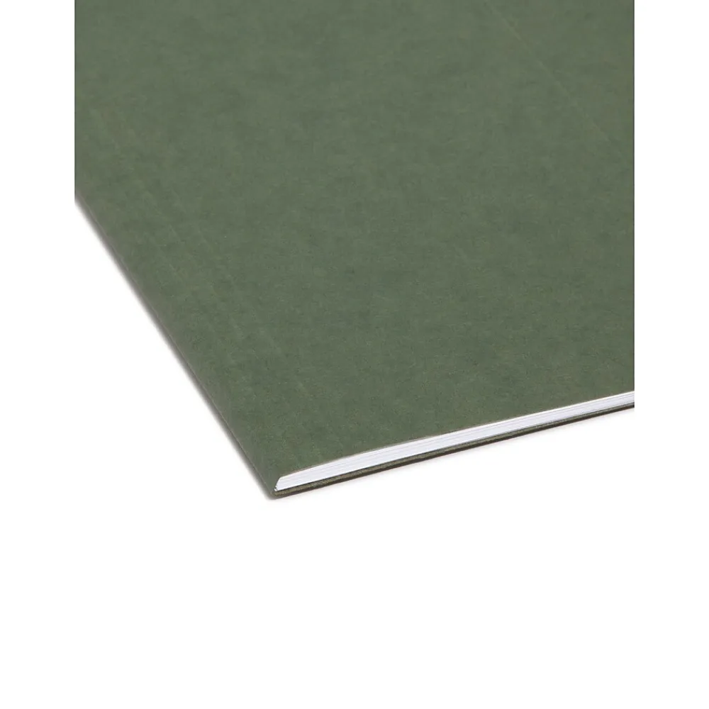 Hanging File Folders|Smead Hanging File Folders, 1/3-Cut Tab, Letter Size, Standard , 25/Box (64035) Green