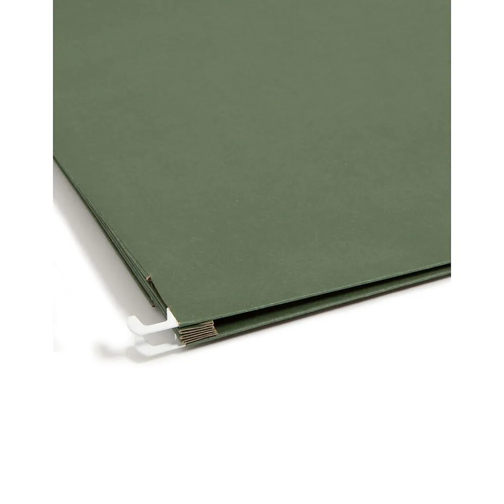 Hanging File Folders|Smead Hanging File Folders, 3 1/2" Expansion, Letter Size, Standard Green, 10/Box (64220)