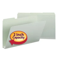 File Folders|Smead Heavy Duty Pressboard File Folder, 1/3-Cut Tab, 2