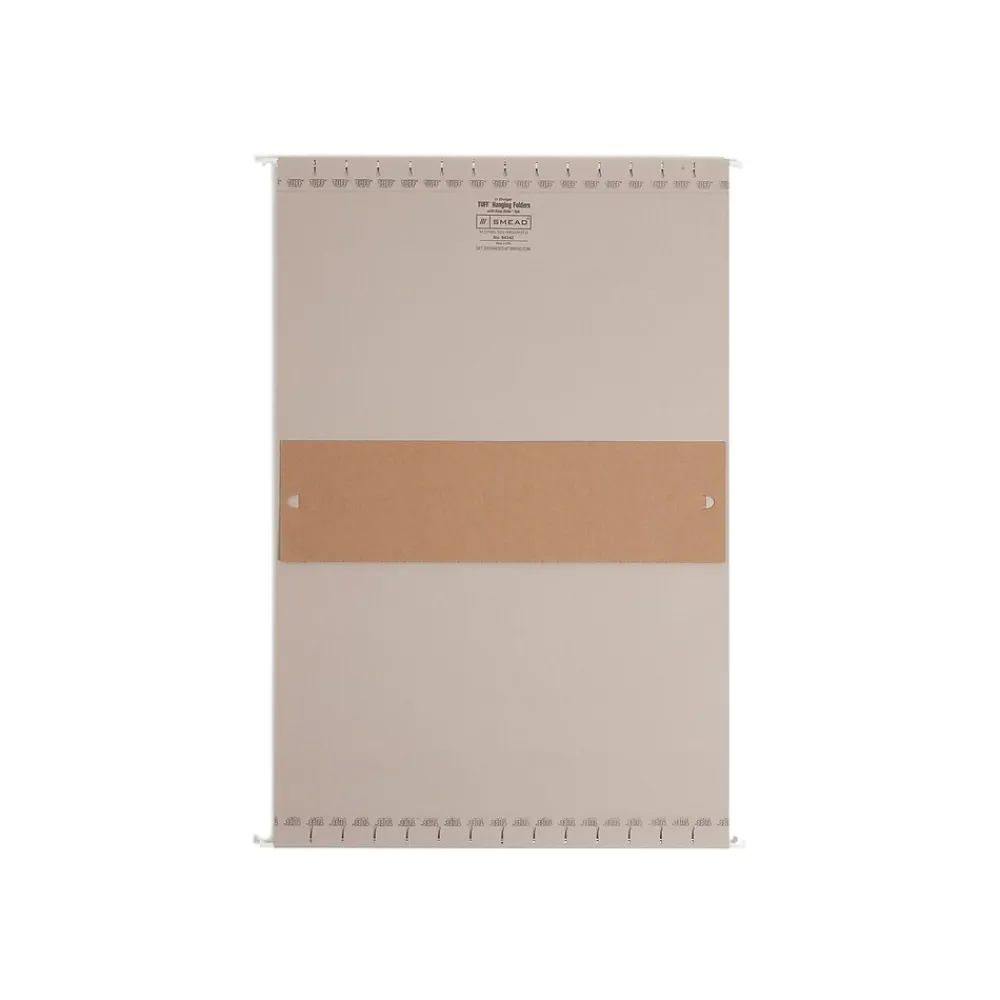 Hanging File Folders|Smead Heavy Duty TUFF Box Bottom Hanging File Folder, 4" Expansion, 1-Tab, Legal Size, Steel Gray, 18/Box (64342)