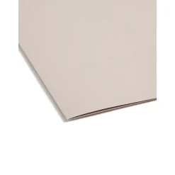 Hanging File Folders|Smead Heavy Duty TUFF Hanging File Folders with Easy Slide™ Tab, 1/3 Cut, Letter Size, Steel Gray, 18/Box (64240)