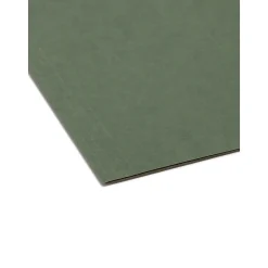 Hanging File Folders|Smead Heavy Duty TUFF Recycled Hanging File Folder, 3-Tab Tab, Legal Size, Standard Green, 20/Box (64136)