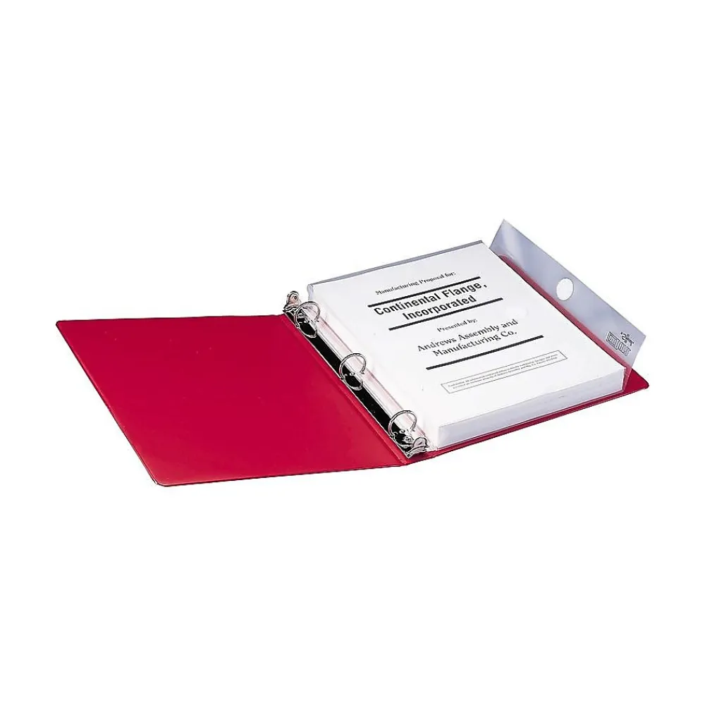 Sheet Protectors|Smead Poly 3-Ring Envelope, 1-1/4" Expansion, Letter, 8-1/2" x 11", Clear, 3 per Pack (89500)