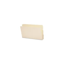 File Folders|Smead Shelf-Master Reinforced End Tab File Folder, 1/3 Cut, Legal Size, Manila, 100/Box (27134)