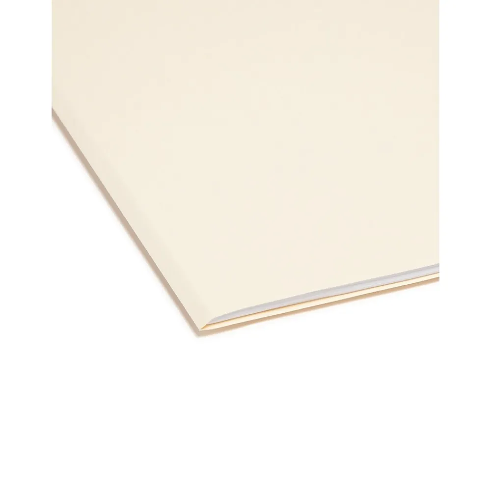 File Folders|Smead SuperTab File Folder, Oversized 1/3-Cut Tab, Legal Size, , 100/Box (15301) Manila