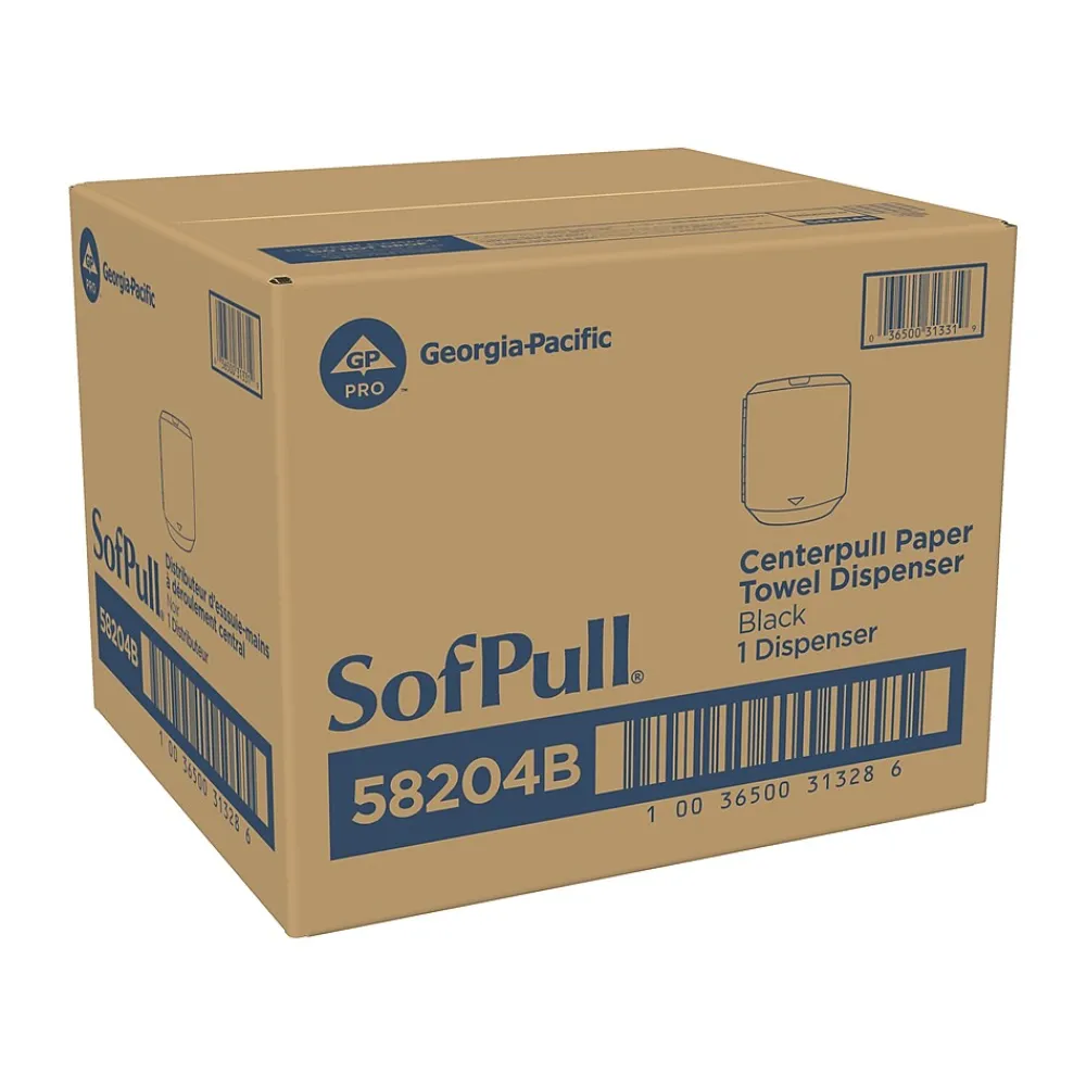Centerpull Paper Towel Dispenser, Black (58204B)<SofPull