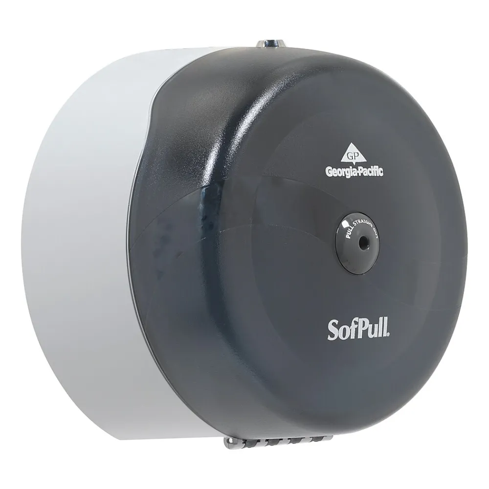 Georgia-Pacific High-Capacity Center Pull Bathroom Dispenser, Translucent Smoke (56501)<SofPull Online