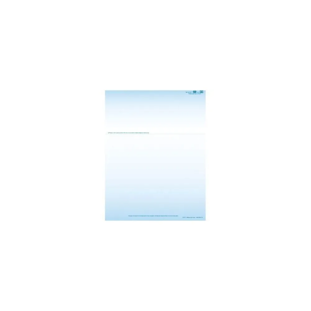 Business Forms*Medical Arts Press Solid Color Laser Statements, Style A, with Credit Card Information, Blue