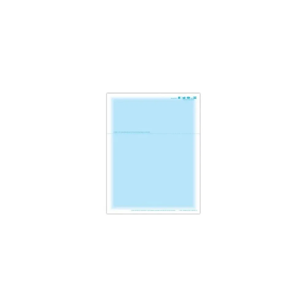 Business Forms*Medical Arts Press Solid Color Laser Statements, Style C, with Credit Card Information, Blue