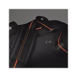 ACE Laptop Briefcase, Black/Orange Polyester (UBN106-4)<Solo Best