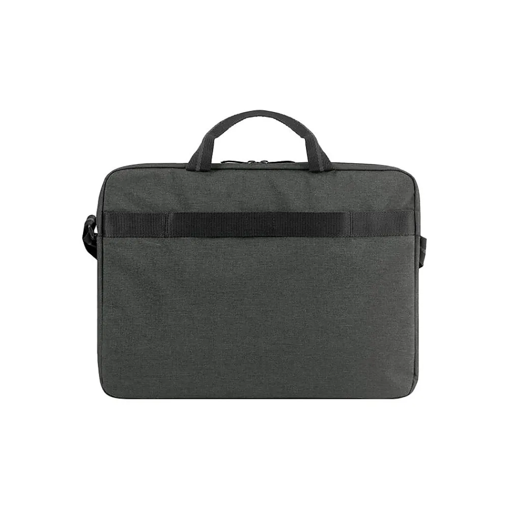 Downtown 15.6" Laptop Briefcase, Gray Polyester (UBN126-10)<Solo Outlet