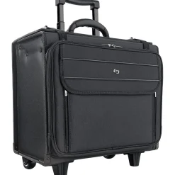 Ballistic Nylon Rolling Laptop/Catalog Case with File Hanger, 16"<Solo New York Best