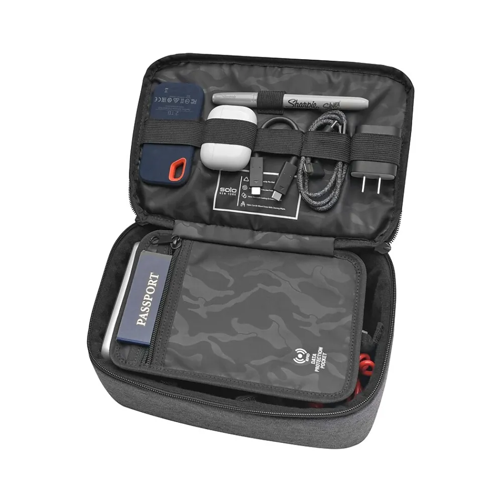Bridge RFID Polyester Travel Technology Case, Gray (UBN293-4/10)<Solo New York Hot