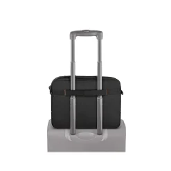 Everyday Laptop Briefcase, Black/Orange Polyester (UBN106-4)<Solo New York