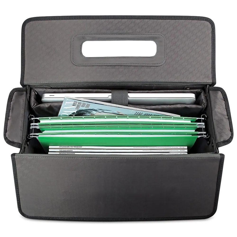 Midtown Collection Morgan Laptop Rolling Briefcase, Black Polyester (B151-4)<Solo New York Online