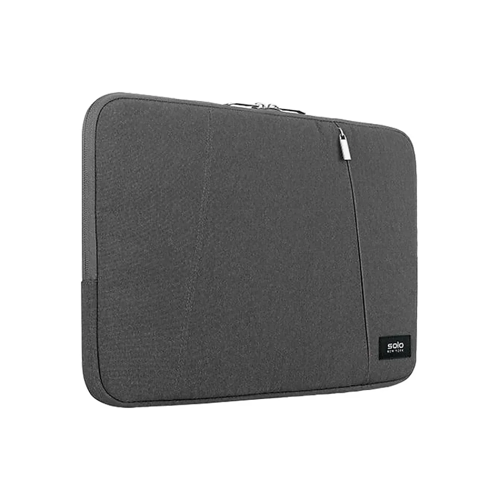 Oswald Polyester Laptop Sleeve for 15.6" Laptops, Gray (SLV1615-10)<Solo New York Outlet