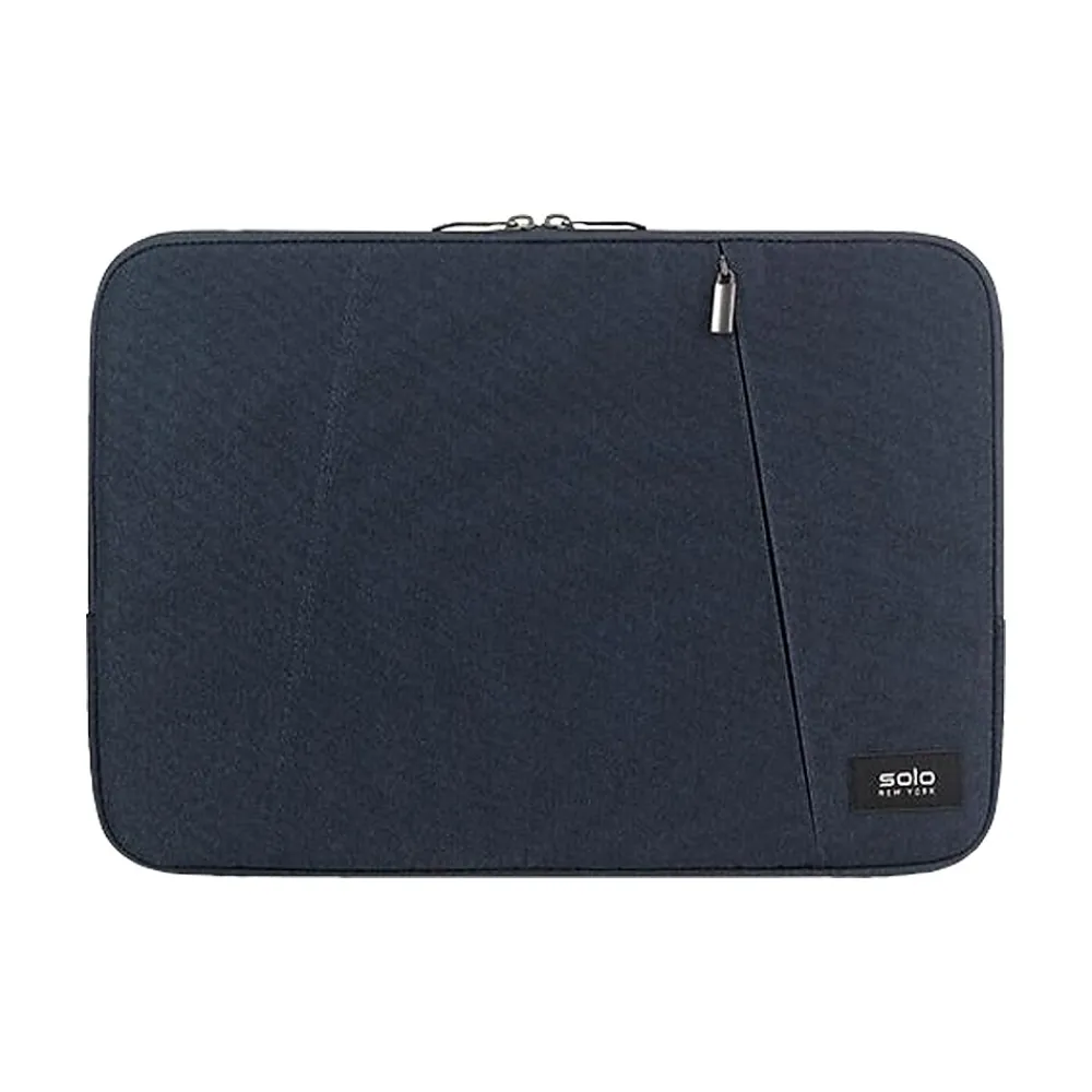 Oswald Polyester Laptop Sleeve for 13.3" Laptops, Navy (SLV1613-5)<Solo New York Hot