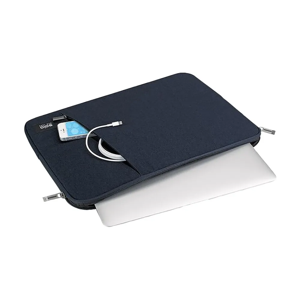 Oswald Polyester Laptop Sleeve for 13.3" Laptops, Navy (SLV1613-5)<Solo New York Hot