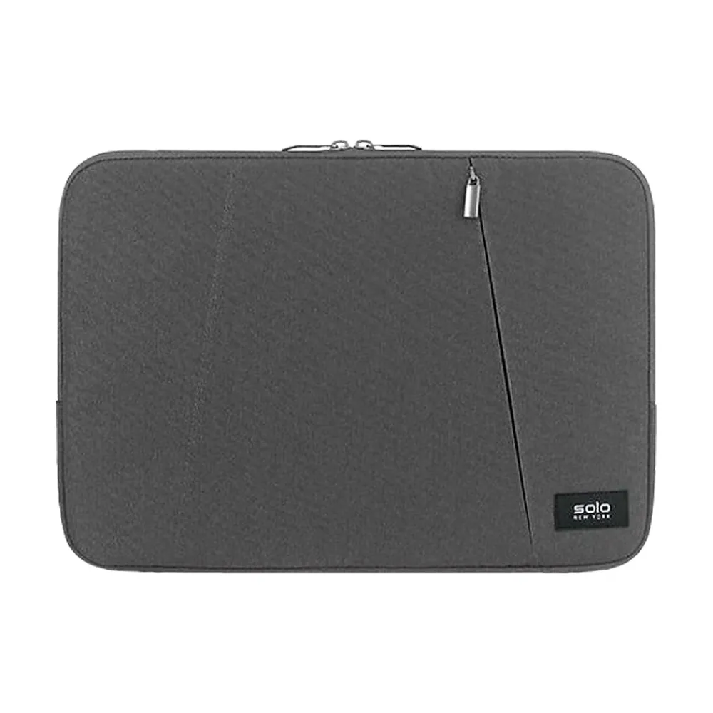 Oswald Polyester Laptop Sleeve for 13.3" Laptops, Gray (SLV1613-10)<Solo New York New