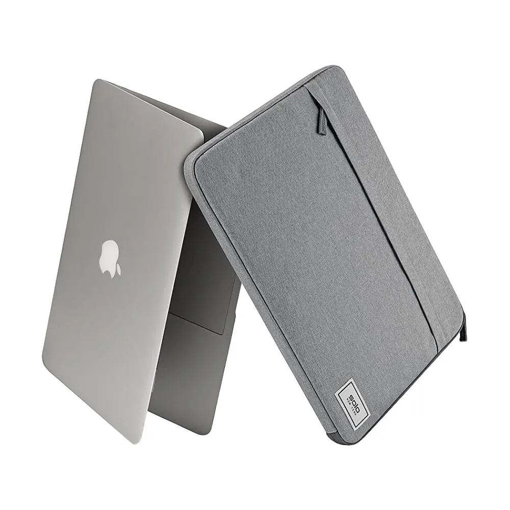Re:cycled Re:focus Polyester Laptop Sleeve for 15.6" Laptops, Gray (UBN105)<Solo New York Discount