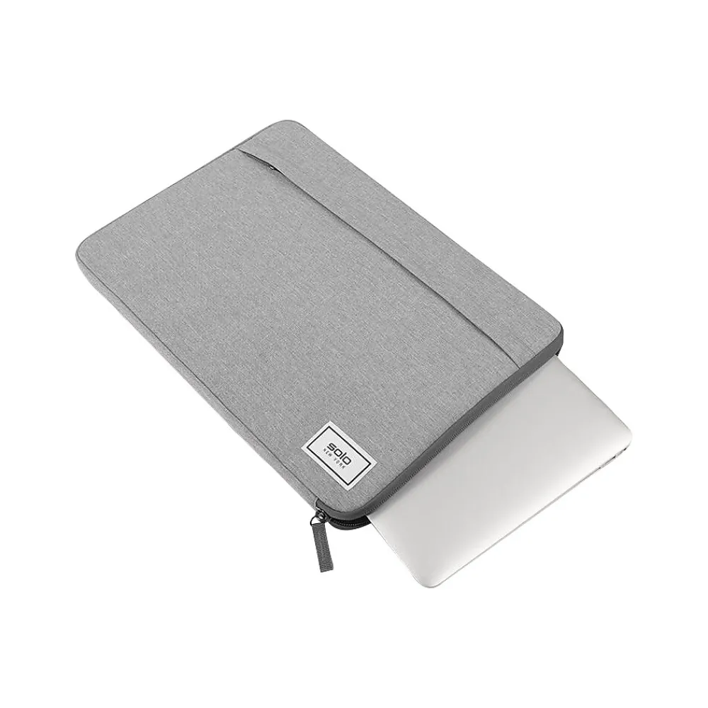 Re:cycled Re:focus Polyester Laptop Sleeve for 15.6" Laptops, Gray (UBN105)<Solo New York Discount