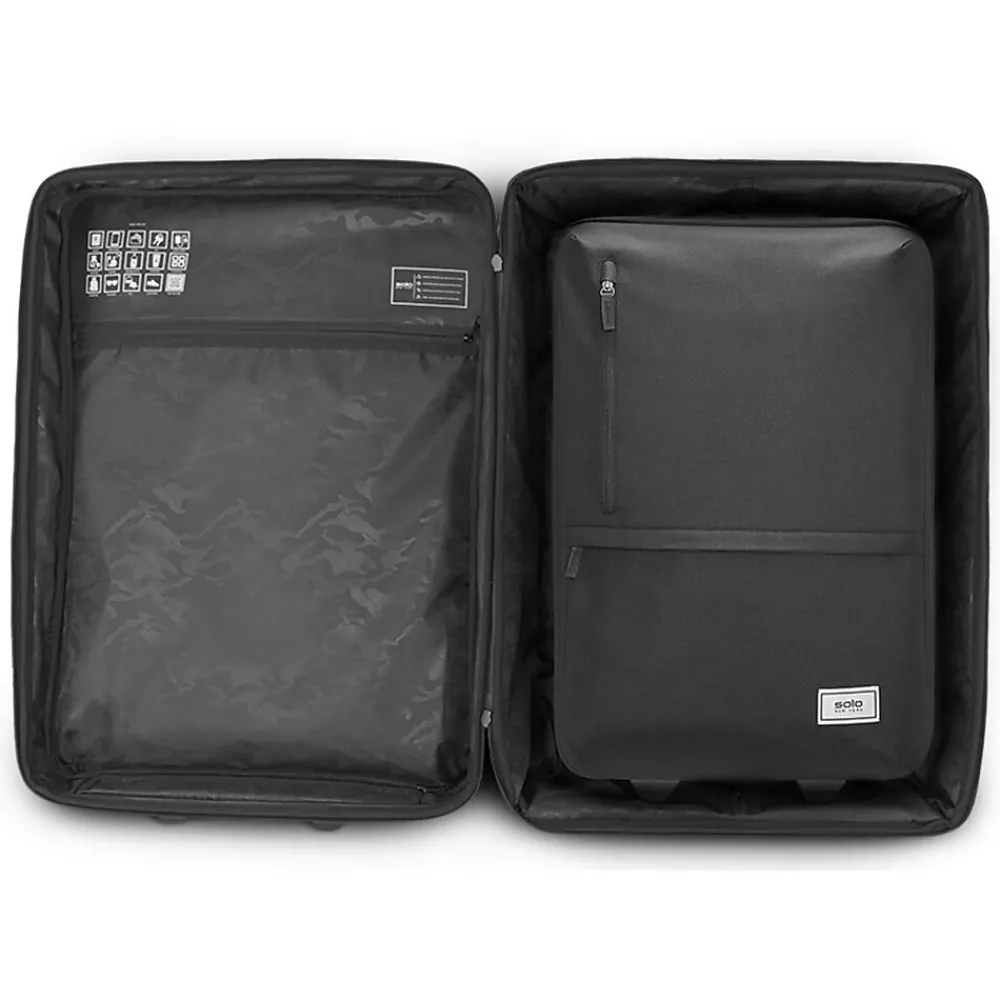 Re:treat 22" Carry-On Suitcase, 2-Wheeled, TSA Checkpoint Friendly, Black (UBN914-4)<Solo New York Hot