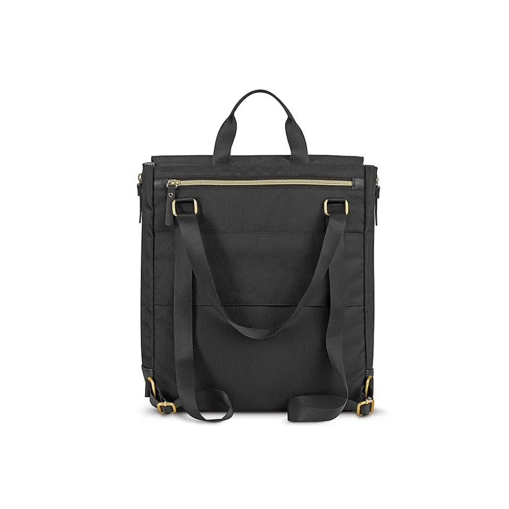 Triumph Collection Austin Laptop Tote Backpack, Black Polyester (EXE803-4)<Solo New York New